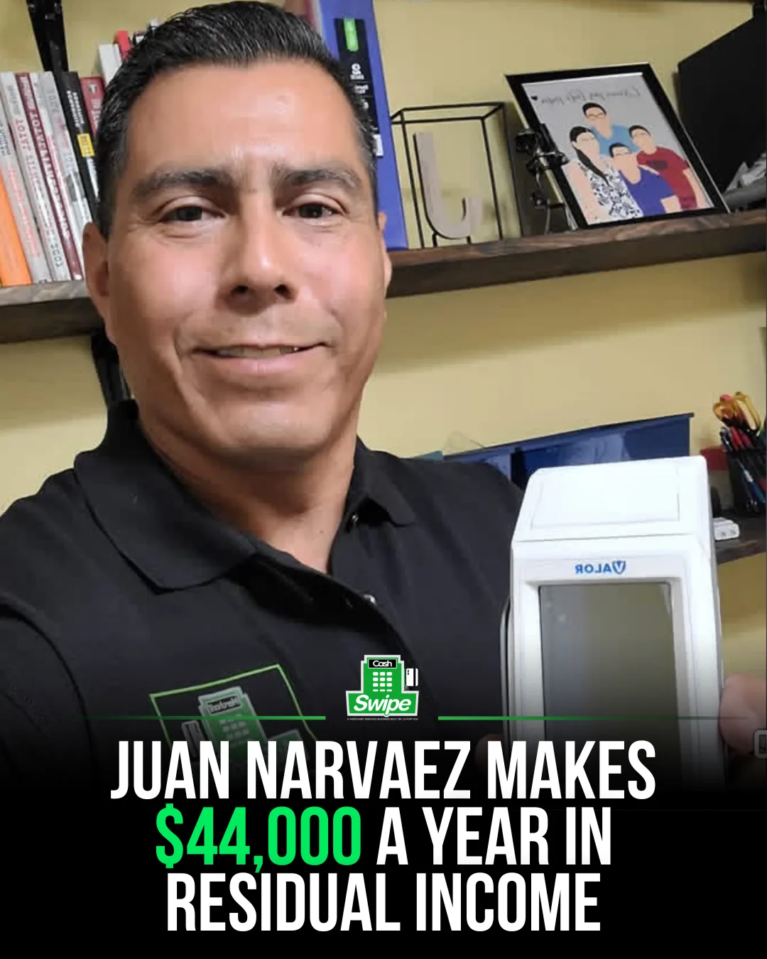 Juan N., Cashswipe operator
