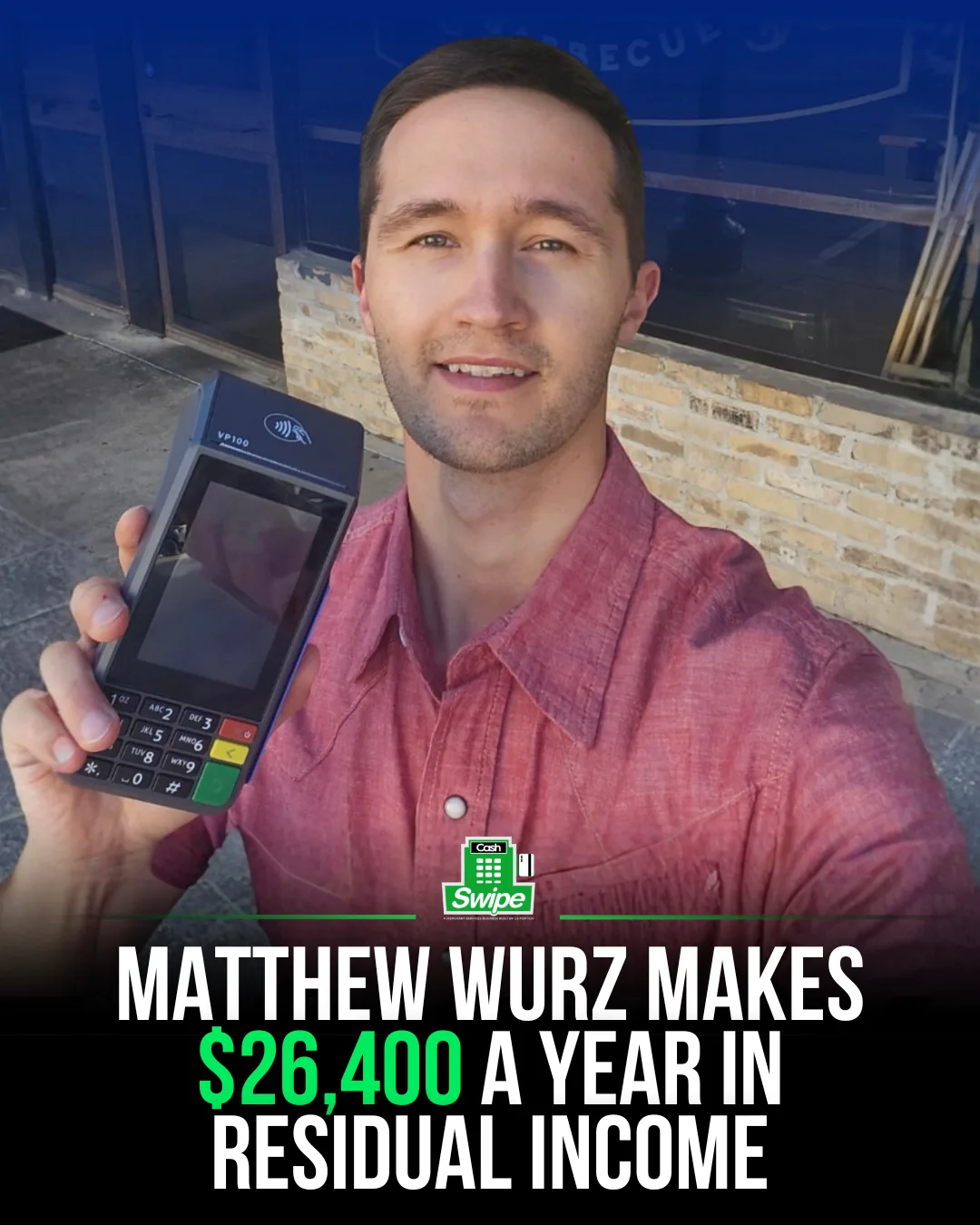 Matthew W., Cashswipe operator