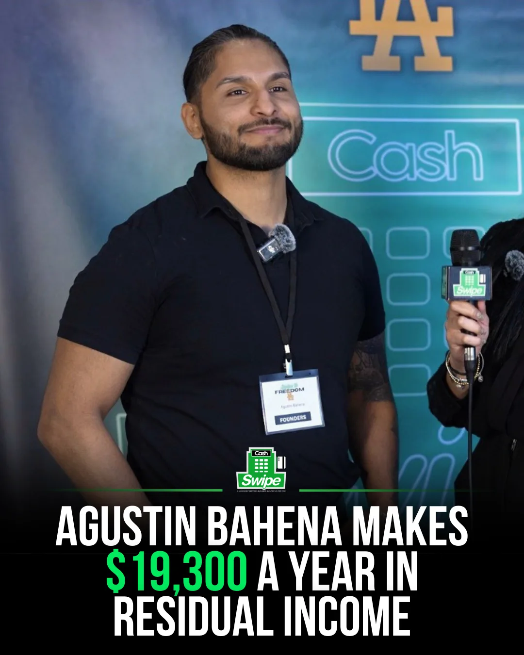 Agustin B., Cashswipe operator