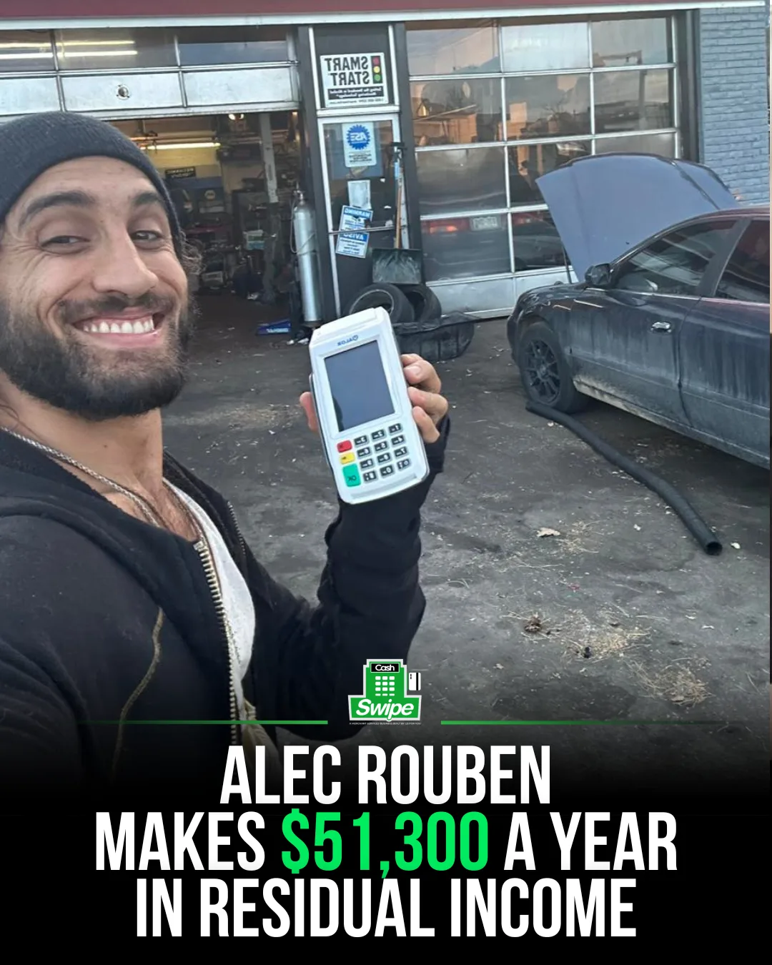 Alec R, Cashswipe operator