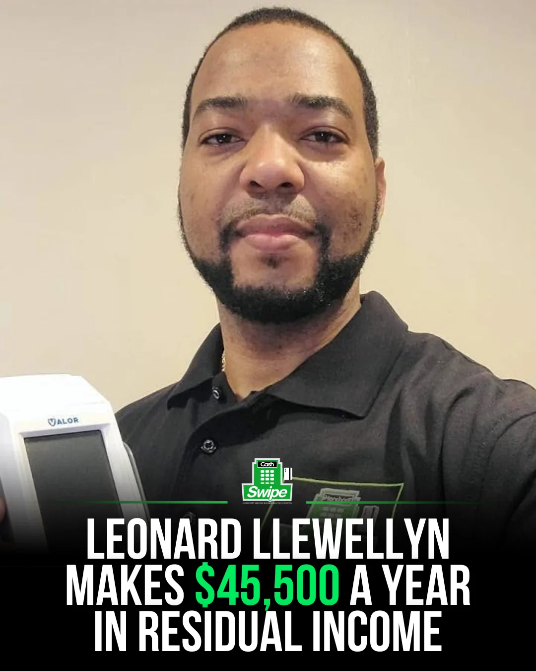 Leonard L., Cashswipe operator