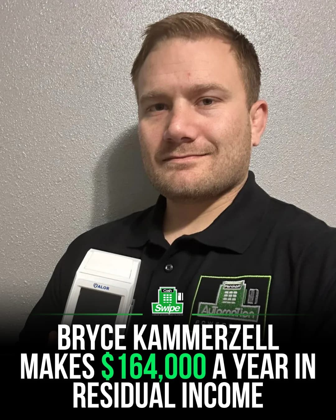 Bryce K, Cashswipe operator