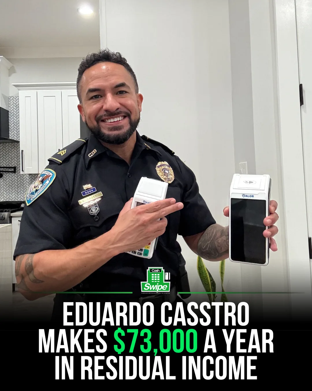 Edgardo C., Cashswipe operator